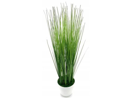 Umělá tráva v květináči / dekorace / 65 cm
