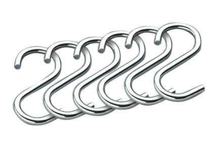 S-háčky chrom 5 cm set 6 ks - Küchenprofi