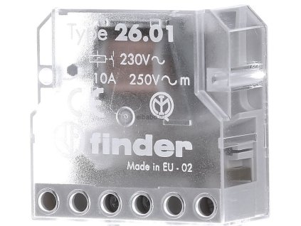 Blokovací relé 230V AC 26.01.8.230.0000 Finder