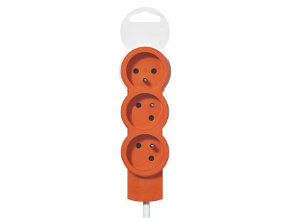 Legrand 50031 - Prodlužovací kabel / 16 A / 1,5 m / 3x2 P+T / 3 zásuvky / oranžový