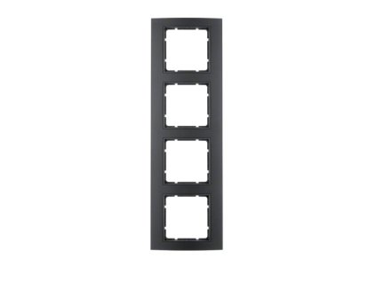 Rámeček 4-násobný Berker 10143005 - černý antracit