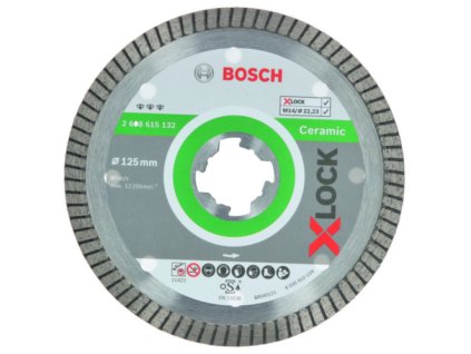 Diamantový řezný kotouč Bosch Best for Ceramic / 125 x 22 / 23 x 1,4 x 7 mm / 2608615132