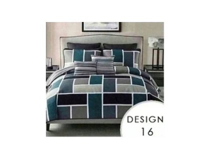 Sada 3 ks ložního povlečení EmaHome / 200 x 220 cm / 2x 70 x 80 cm / DESIGN 16 (BDN)