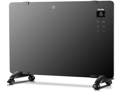 Teplovzdušný konvektor DMS Germany GKW-2000B / čierny / časovač / Wi-fi / diaľkové ovládanie / 2000W