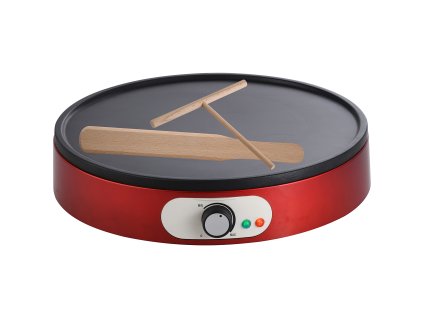 Palačinkovač Swiss home 1000 W / červená