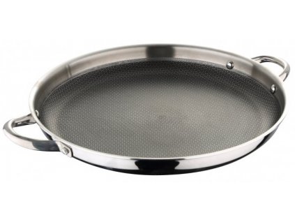 Panvica Masterpro Hi-Tech3 Paella z nerezovej ocele / 36 x 4,5 cm / indukčné dno / strieborná