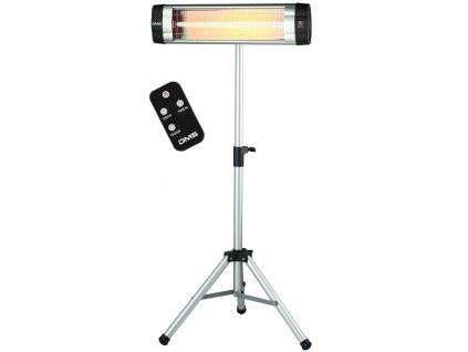 DMS Germany IHS-2.1 infračervený ohrievač 2v1 so stojanom / s LED displejom / časovačom / diaľkovým ovládačom / 2500 W