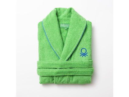 Zelený župan United Colors of Benetton 100% bavlna M/L Unisex