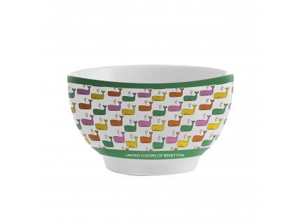 Sada 2 detských porcelánových misiek United Colors of Benetton 650 ml / farebné