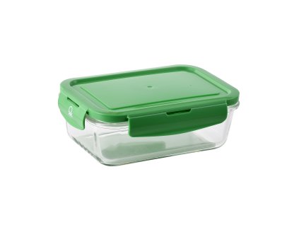 Borosilikátové sklo na potraviny United Colors of Benetton 840 ml / zelené viečko