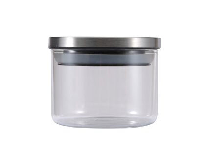 Skleněná dóza s nerezovým víkem Renberg 350 ml