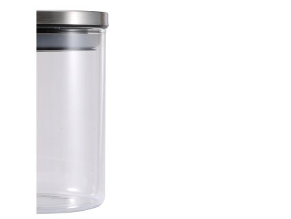 Skleněná dóza s nerezovým víkem Renberg 700 ml