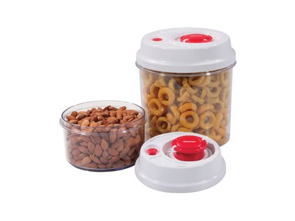 Set vakuových dóz Bergner / plast / 2,6 l a 0,95 l