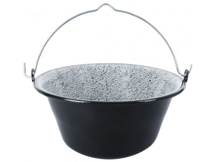 Smaltovaný kotlík 9,5 l / černý