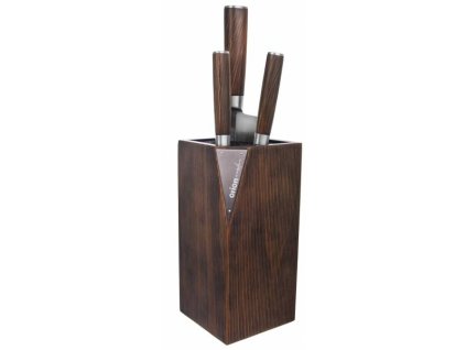 Stojan na nože dřevo štětiny WOODEN