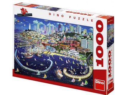 Dino Puzzle San Francisco / 1000 dílků / 66 x 47 cm