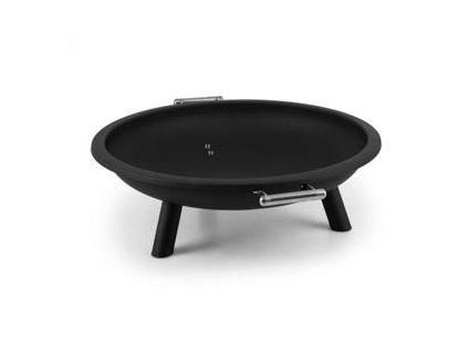 Blumfeldt Trino, černá mísa na oheň, krb na terasu, O 80 cm, ocel