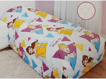 Prošívaný přehoz na dětskou postel 170 x 260 cm / Disney Princess