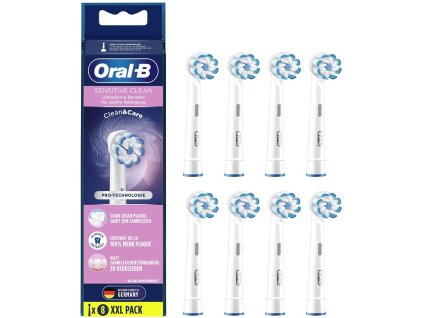 Hlavice elektrických zubních kartáčků Oral-B Sensitive Clean, 8 ks