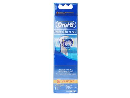 Nástavce na elektrický zubní kartáček Oral-B Precision Clean, 5 ks v balení / bílá