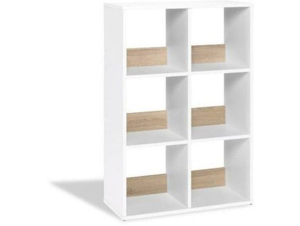Regál na boxy EmaHome (298548) - bílý/dub sonoma