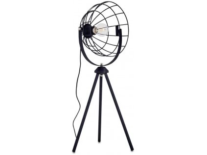 Stolní lampa Flambeau ve stylu kimoprojektoru / černá