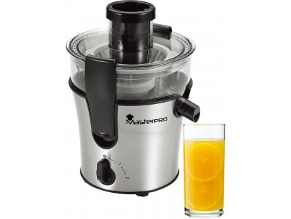 Elektrický odšťavovač Masterpro BGMP-9001, 350 W, 1,7 l / strieborný