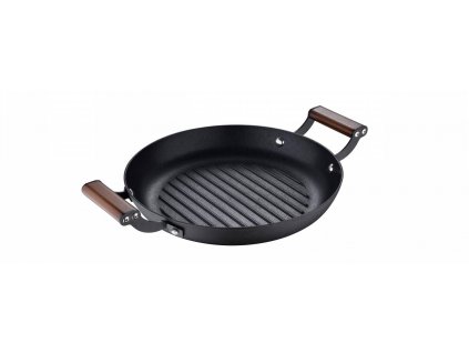 Masterpro ODIN okrúhla panvica, gril, Ø 28 cm / čierna