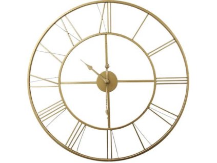 Nástenné hodiny Techno Line ø 60 cm / zlaté