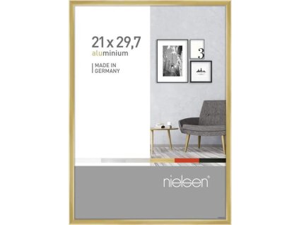 Fotorámik Nielsen / 21x29,7 cm / hliník / zlatý