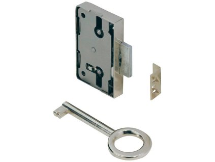 Západka zámku, Hettich 60x38x8,7 mm / poniklovaná oceľ