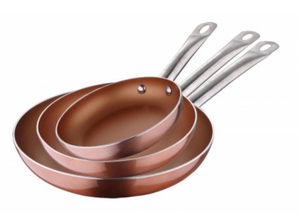 3-dielna sada panvíc San Ignacio / Ø 18 cm / Ø 22 cm / Ø 26 cm / meď