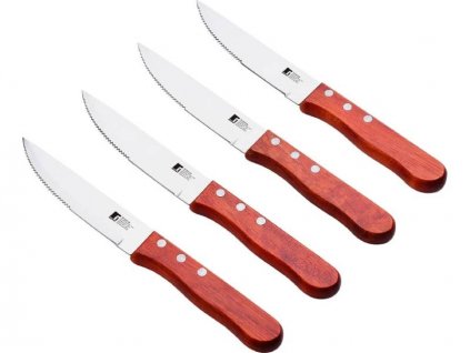 Bergner 4-dielna súprava steakových nožov / Nerezová oceľ