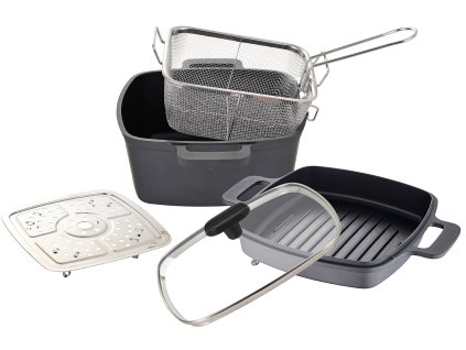 MasterPro Foodies Collection 5 v 1 BGMP-8070 / 4,5 l a 1,9 l / čierna