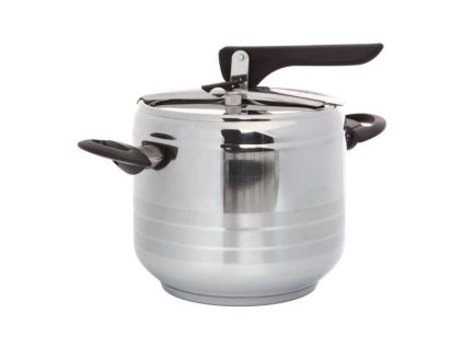 Tlakový hrniec Swiss Home Zurich BGIB-4062-2 / nerezová oceľ / 7 l / Ø 22 cm / strieborný