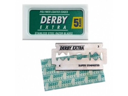 Žiletky DERBY Extra Double Edge / 5 ks / Nerezová oceľ