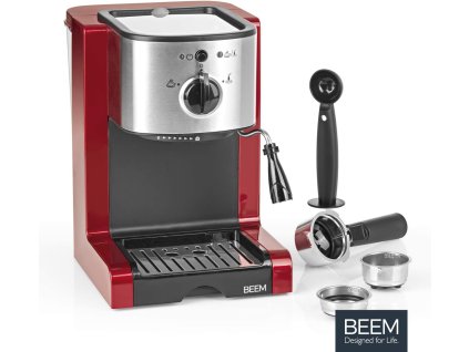 BEEM Perfect Espresso pákový kávovar / 1350 W / červená