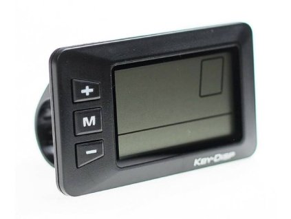 Podsvietený LCD displej pre elektrobicykle KT LCD3 36V/48V KD21C - čierny