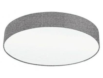 Stropné svietidlo Eglo PASTERI / Ø 57 cm / 3 × 60 W / E27 / IP20 / oceľ / textil / sklo / sivá