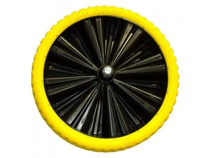 Náhradné bezúdržbové koleso pre koleso Flex Lite / Ø 36 cm / celogumové / žlté
