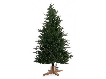 QVC Luxusný 3D vianočný stromček / jedľa / 140 cm / 400 LED Deluxe / 132 farebných efektov / zelená