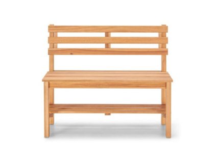 Malá lavička s úložnou policou / 85 x 75,5 x 34 cm / agátové drevo