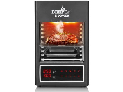 Elektrický gril Gourmetmaxx 8681 / 1600 W / horný ohrev 850 °C / čierny