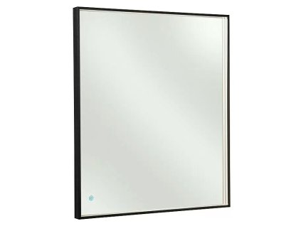 Nástenné zrkadlo LED / 50 x 80 cm / 31 W / 3100 lm / neutrálna biela / sklo / hliník / čierna