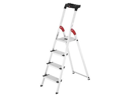 Hailo XXL bezpečnostný rebrík pre domácnosť 2,6 m / 4 stupne / hliník