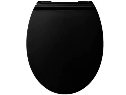 WC sedadlo / duroplast / mäkké zatváranie / čierne
