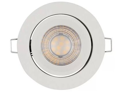 Ledvance Simple Dim sada vstavaných LED svietidiel / 3 ks / Ø 8,7 cm / 5 W / teplá biela / 400 lm / hliník / plast / biela