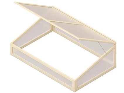 Prídavný rám pre vyvýšenú posteľ / severské mäkké drevo / polykarbonát / 120 x 80 cm