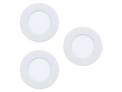 Vstavané LED svietidlo Eglo Fueva 5 / 3x 2,7 W / IP20 / Ø 8,6 cm / oceľ / plast / teplá biela / biela