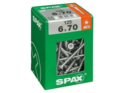 Univerzálna skrutka Spax T-Star plus / T 30 / 125 ks / 6 x 70 mm / povrch WIROX